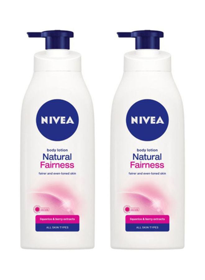 Nivea Pack of 2 Natural Fairness Body Lotion 400+400ml