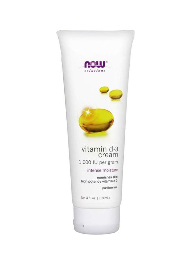 Now Foods Vitamin D-3 Cream 118ml - Image 1