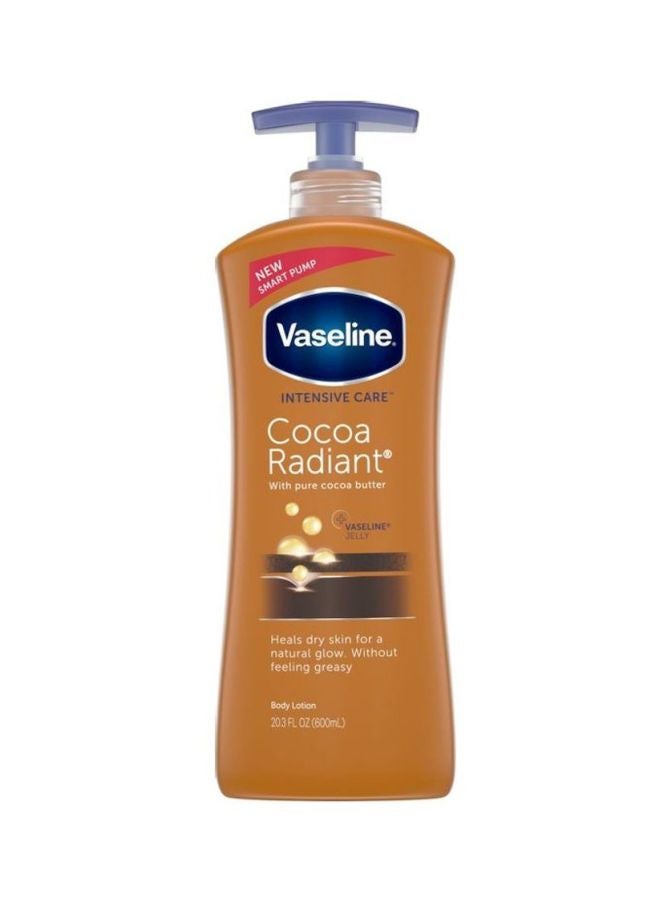 فازلين لوشن للجسم ملمّع وبالكاكاو للعناية المكثفة 600ملليلتر