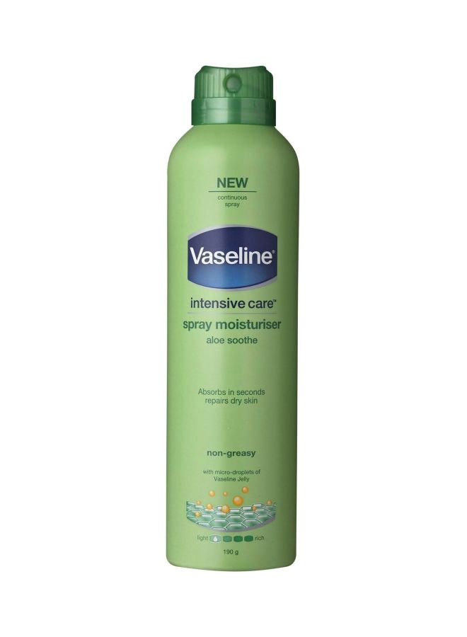 Vaseline Intensive Care Aloe Soothe Spray Moisturiser Clear 190grams  - Image 1