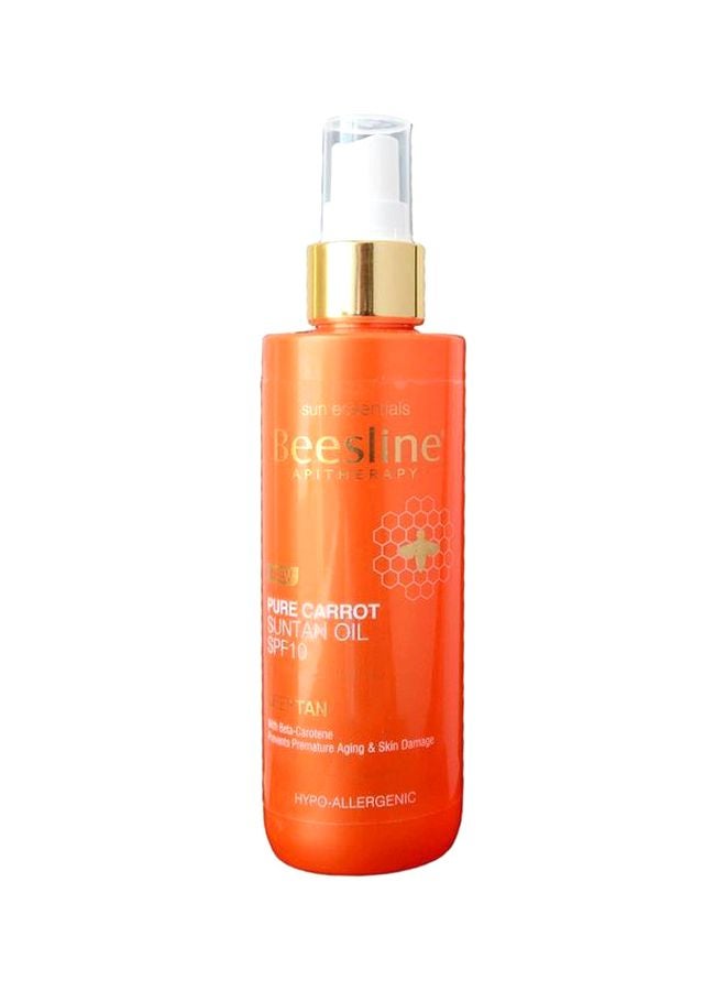 Beesline Pure Carrot Suntan Oil SPF10 200ml - Image 1