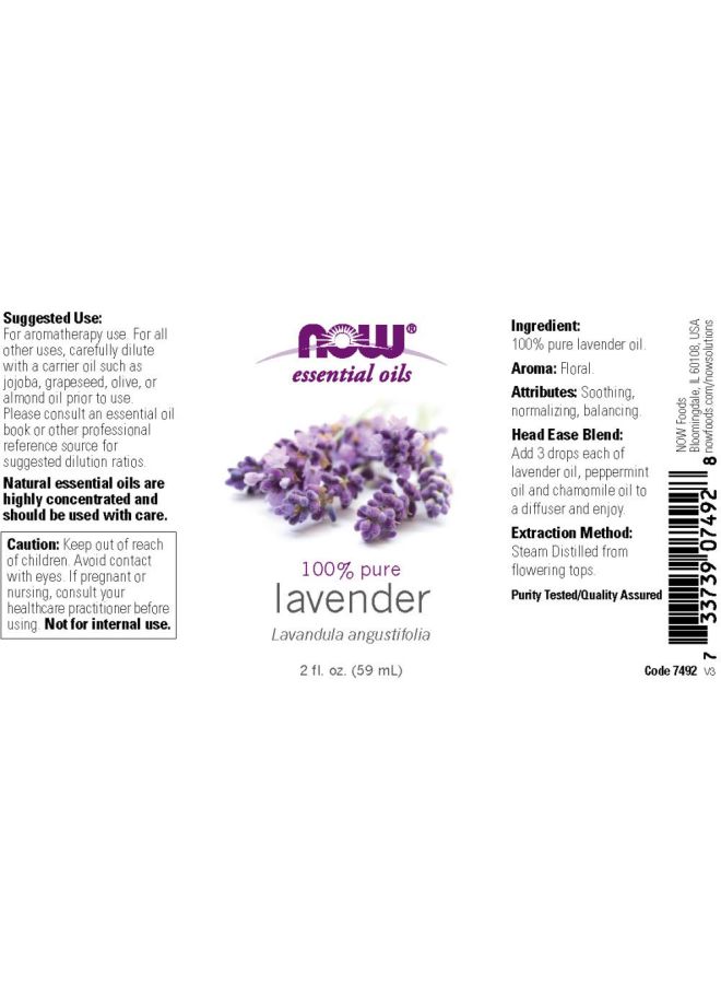 Now Foods Essential Lavender Oil 10ml - Image 3