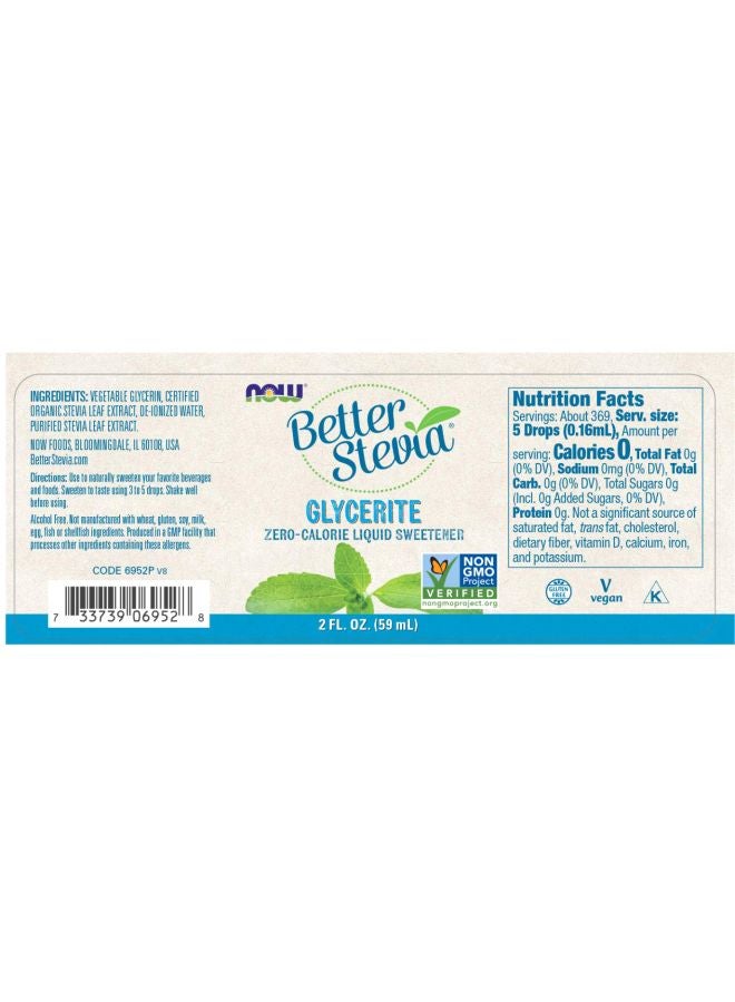 Glycerite Zero-Calorie Liquid Sweetner 59ml