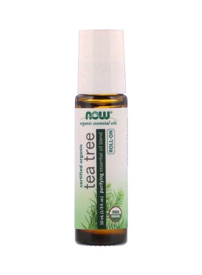 Now Foods Certified Organic Tea Tree Roll On Oil 10ml - Image 1