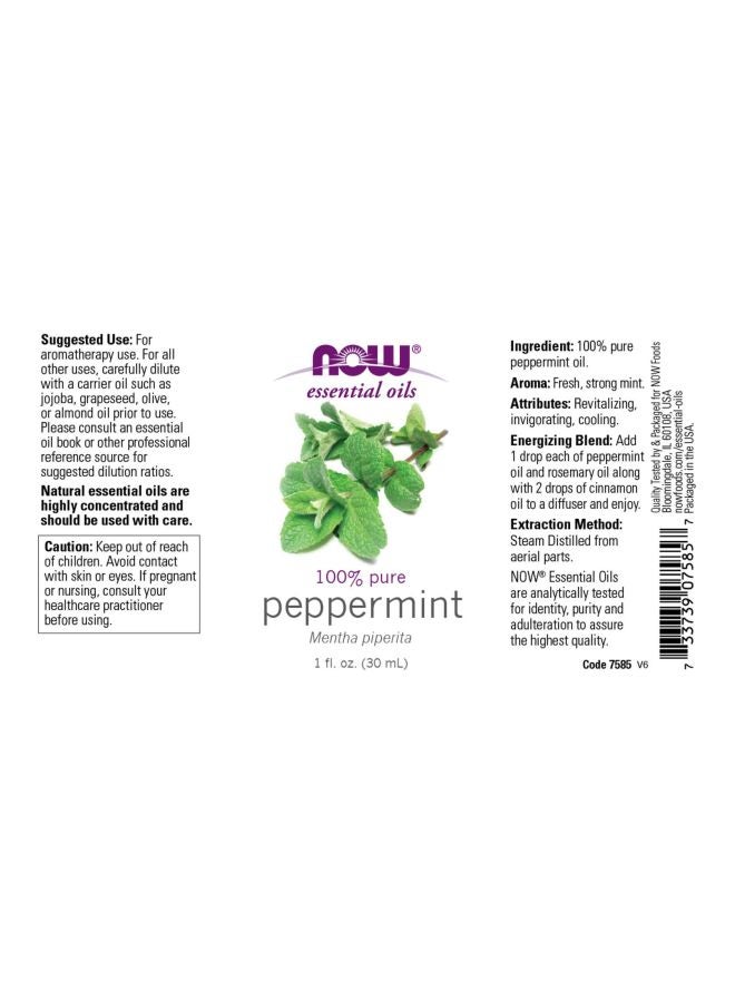 Now Foods - Peppermint Essential Oil 30ml - Image 1