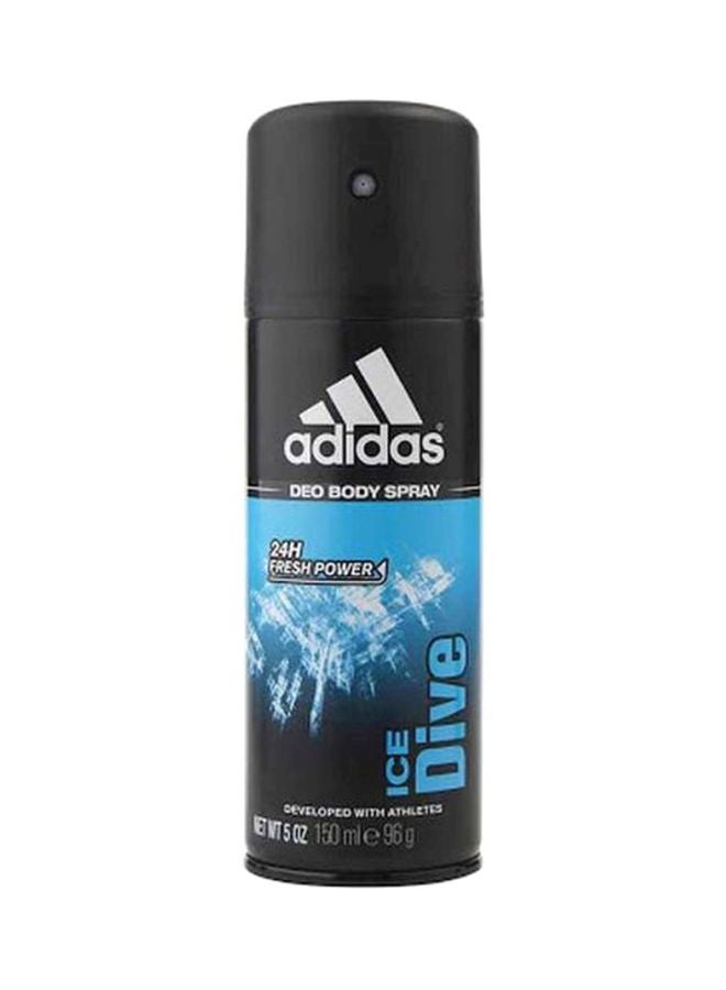 Adidas Pack Of 3 Ice Dive Deodorant Body Spray 3x150ml  - Image 2