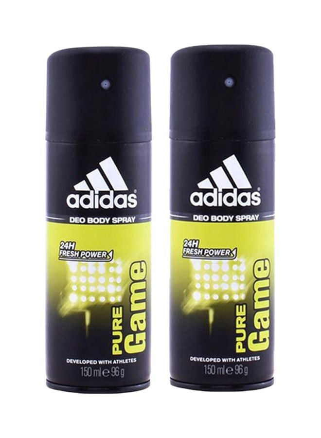 اديداس مجموعة بخاخ بيور جيم مزيل للعرق من قطعتين 2x150ملليلتر - Image 1