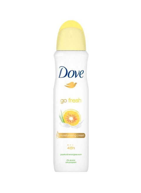 Grapefruit And lemongrass Go Fresh Anti-Perspirant Deodorant Spray 150ml