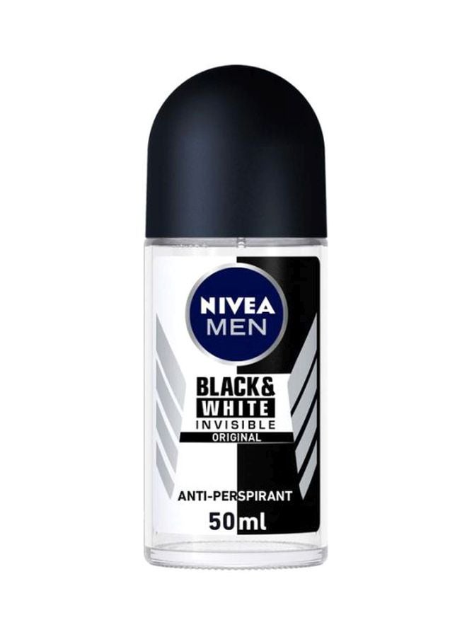 Nivea Pack Of 4 Black And White Invisible Original Roll-on Deodorant 4x50ml - Image 2
