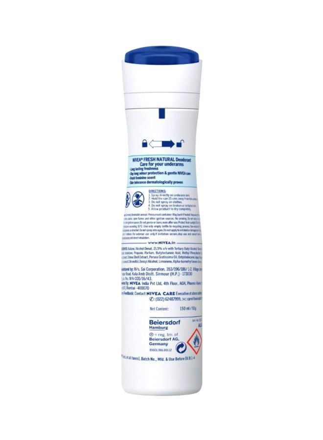 Nivea Fresh Natural Deodorant Spray 200ml - Image 2