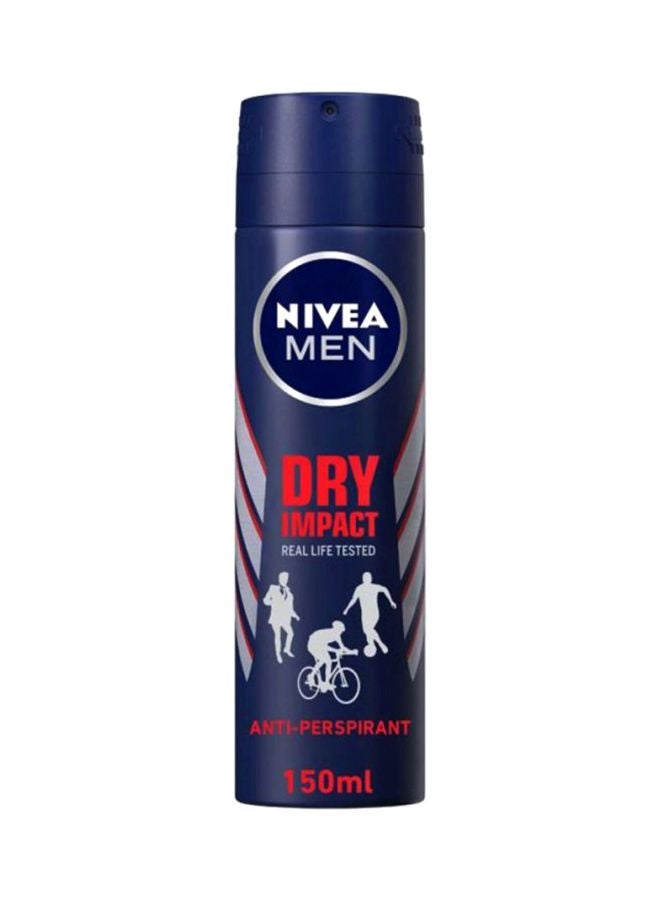 Nivea Dry Impact Antiperspirant Deodorant Blue/Grey 150ml - Image 1
