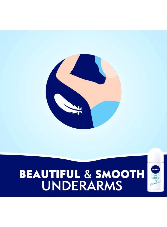 Nivea Fresh Natural Roll-On Deodorant 50ml - Image 2