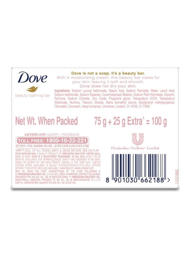دوف صابونة استحمام وردية بالورد للجمال 75جرام - Image 3