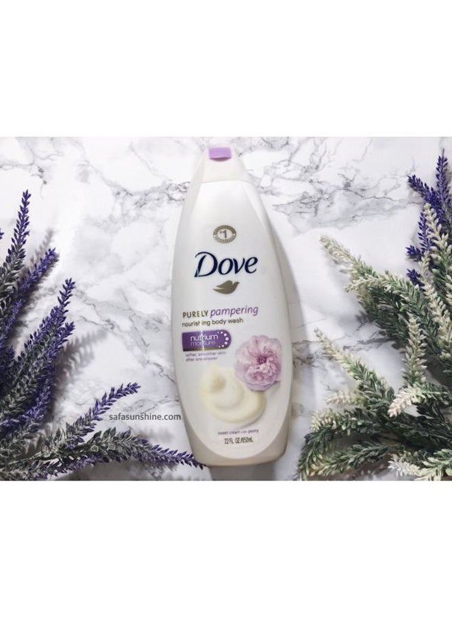 Dove - Purely Pampering Sweet Cream And Peony Shower Gel 3x500ml - Image 1