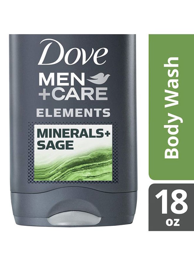 Dove Pack Of 3 Men Plus Care Elements Minerals Sage Body And Face Wash 3x400ml - Image 3