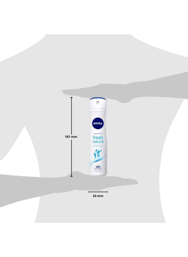 Nivea Fresh Natural For Female Deodorant Spray 150Ml 150ml - Image 5