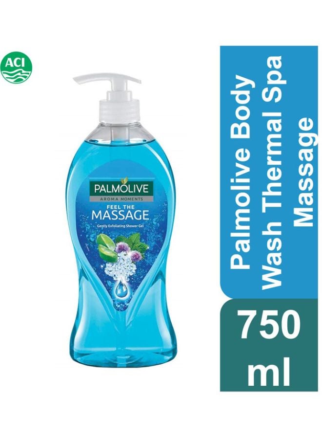 Palmolive - Feel The Massage Gentle Exfoliating Shower Gel Blue 750ml - Image 1