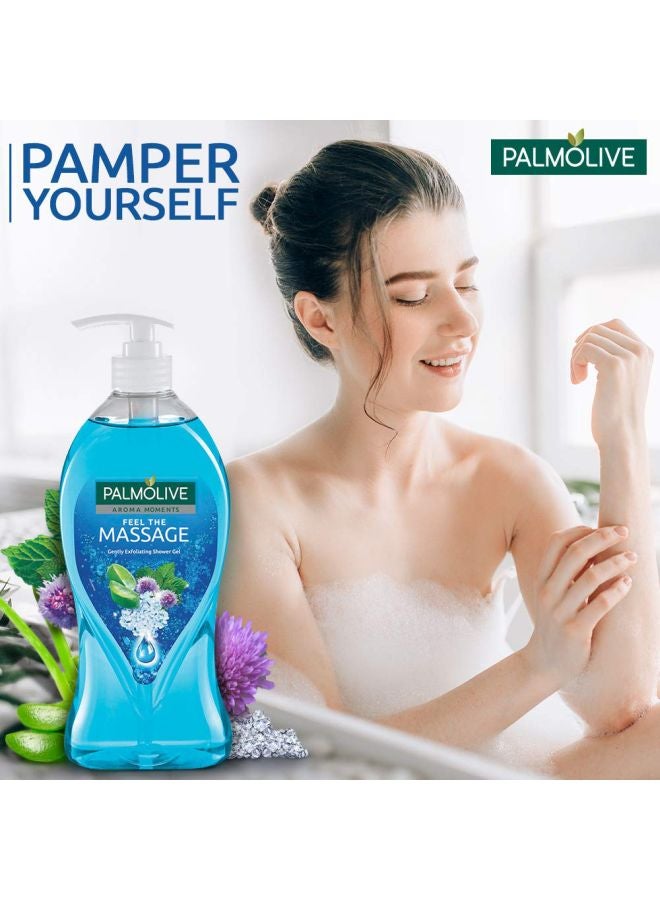 Palmolive - Feel The Massage Gentle Exfoliating Shower Gel Blue 750ml - Image 1