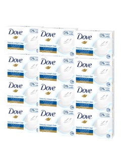 Dove Moisturising Beauty Cream Bar Soap White 135g Pack of 12 135grams  - Image 1