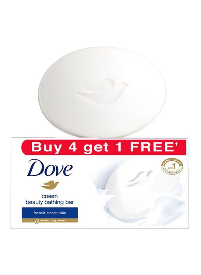 دوف مجموعة صابون الاستحمام الكريمي من 5 قطع 5x100جرام - Image 1