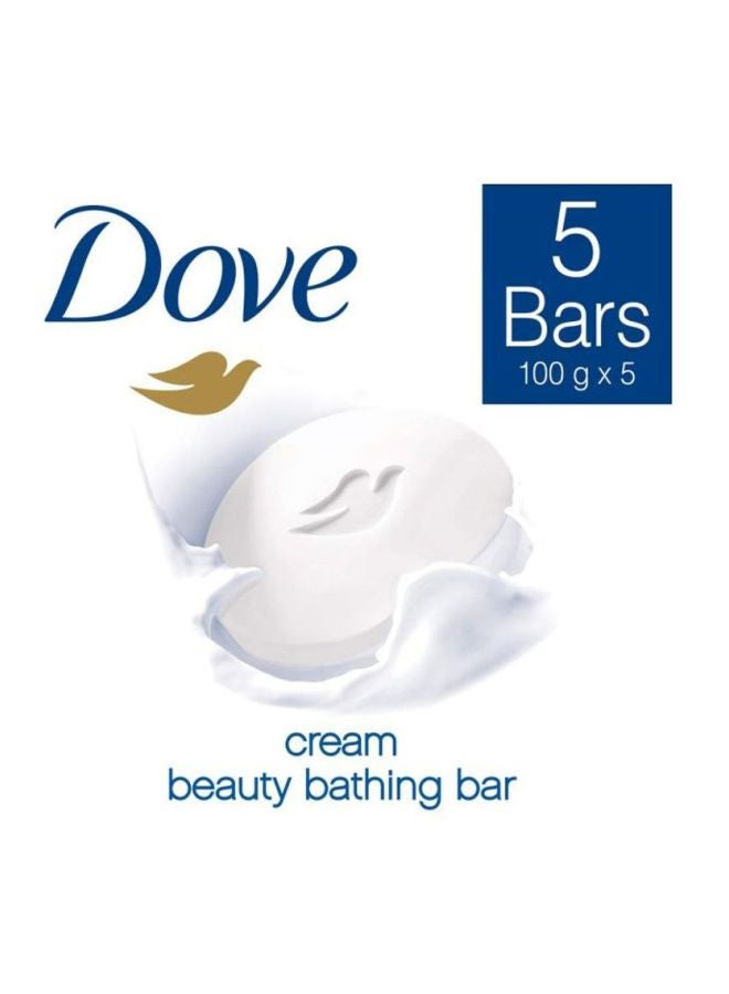 دوف مجموعة صابون الاستحمام الكريمي من 5 قطع 5x100جرام - Image 4