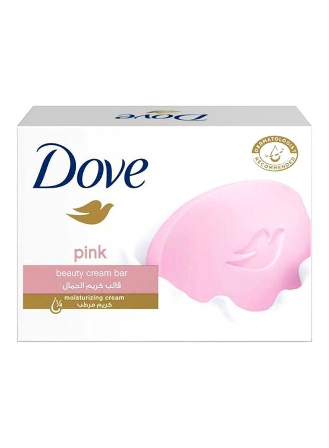 دوف صابون تجميل بملمس كريمي ولون وردي 160جرام - Image 1