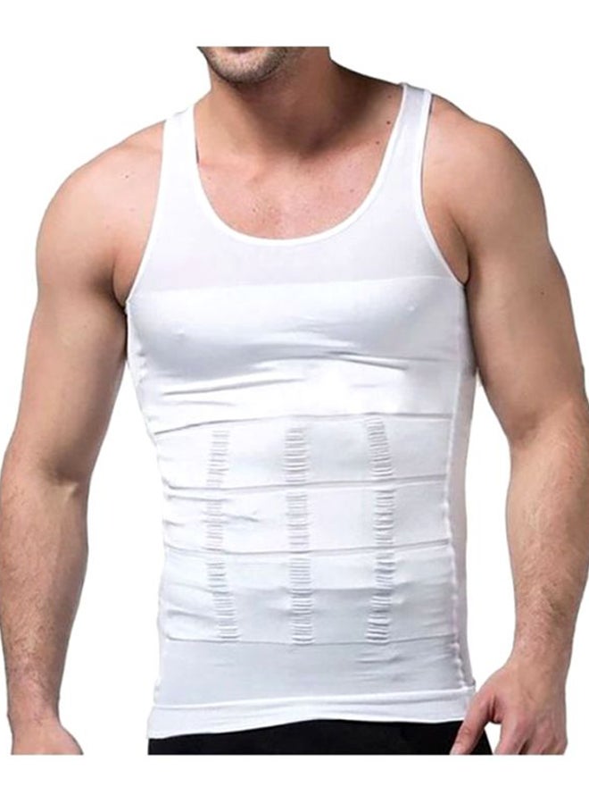 فيتنس ورلد - قطعة ملابس صدرية لتنحيف منطقة البطن أبيض - Image 1