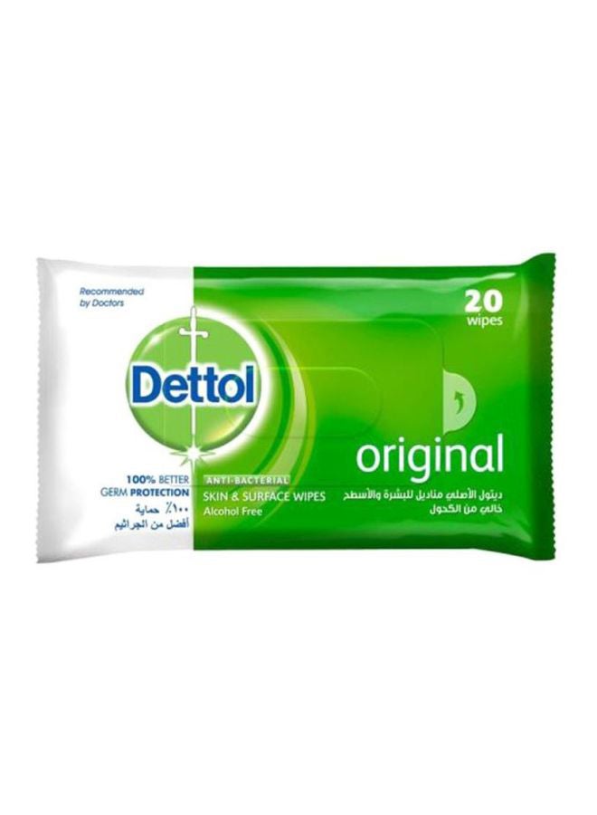 20-Piece Anti-Bacterial Wipes White - v1616937486/N14731964A_1