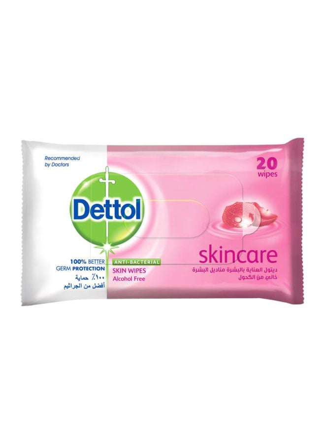 Dettol 20-Piece Skincare Anti-Bacterial Skin Wipes