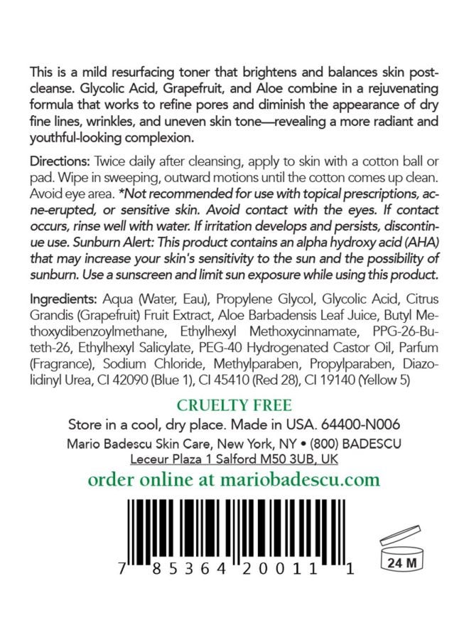 MARIO BADESCU Glycolic Acid Toner 236ml - Image 2