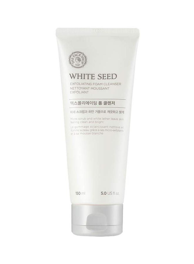 [The Face Shop] White Seed Exfoliating Foam Cleanser 150ml - https://f.nooncdn.com/p/v1616937506/N23805288A_1.jpg?width=original