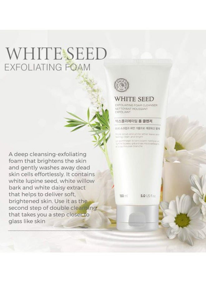 [The Face Shop] White Seed Exfoliating Foam Cleanser 150ml - https://f.nooncdn.com/p/v1616937506/N23805288A_2.jpg?width=original
