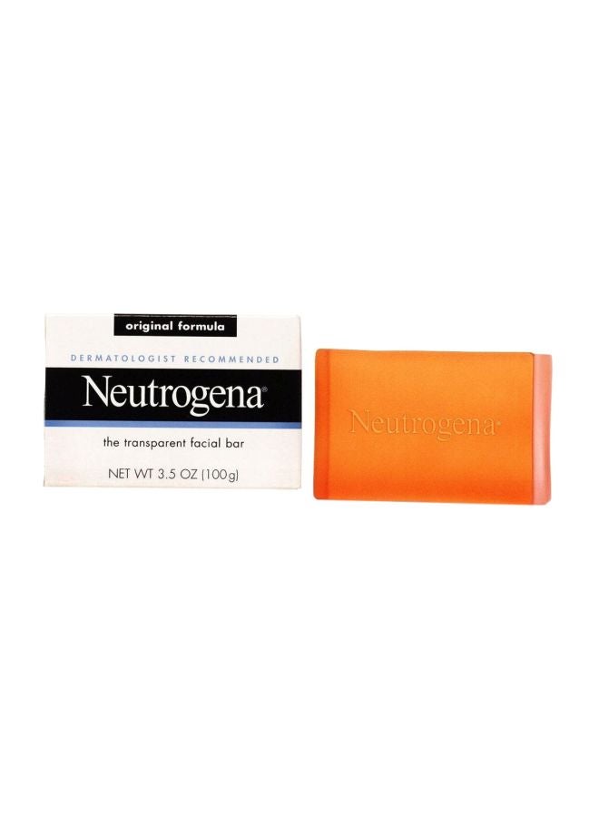 Neutrogena - The Transparent Facial Bar Original Formula Fragrance Free 3.50 Oz (Pack Of 10) 10x100grams - Image 1