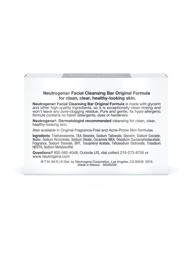 Neutrogena - The Transparent Facial Bar Original Formula Fragrance Free 3.50 Oz (Pack Of 10) 10x100grams - Image 1