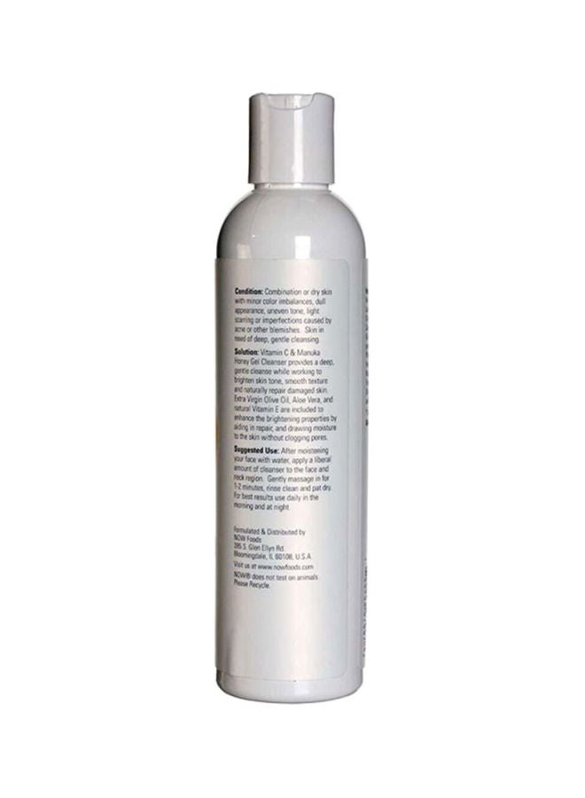 Now Foods Vitamin C And Manuka Honey Gel Cleanser 237ml  - Image 2