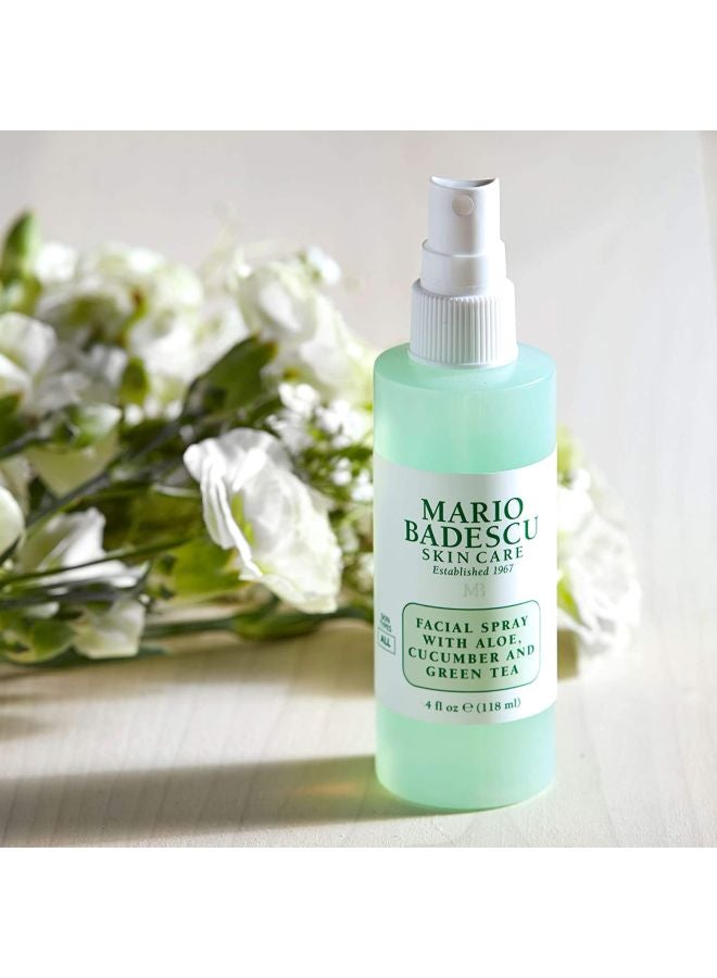 ماريو باديسكو مجموعة بخاخ الوجه بخلاصة الصبار والخيار والشاي الأخضر من عبوتين 2 x 118ملليلتر - Image 2