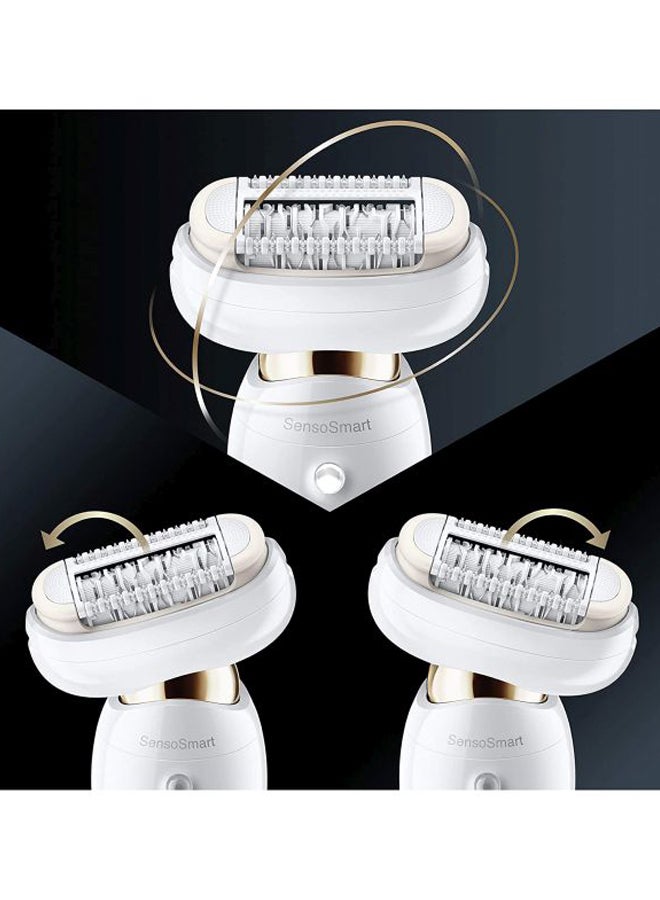 BRAUN - Silk-Epil Wet And Dry Epilator With Face Spa White/Silver/Green - Image 1