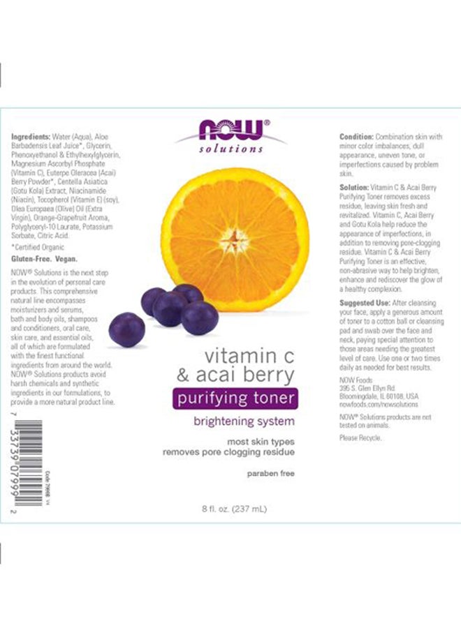 Vitamin C And Acai Berry Purifying Toner 237ml
