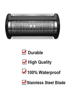 Philips Norelco Bodygroom Replacement Head Compatiaple With BG5020- BG7025, Black/Silver  - Image 4