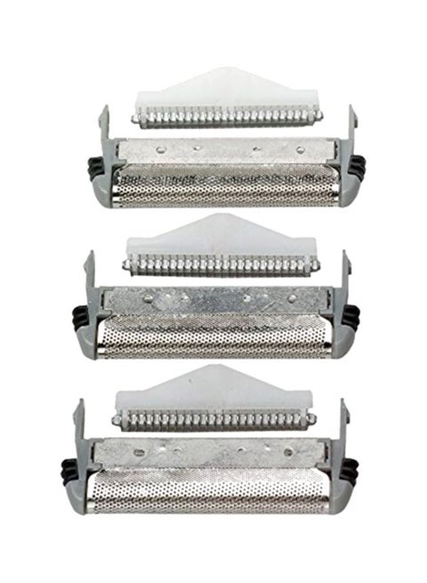 Pack Of 3 Replacement Screen And Cutters For Micro Screen 3TCT Shavers Grey 5.7X3.3X0.5inch