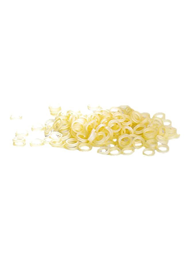 100 pcs Dental Rubber Bands Orthodontic Elastics Braces Teeth Gap Beige