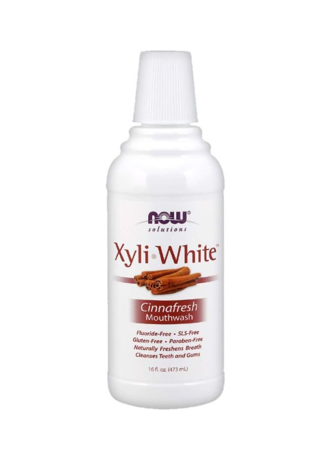 Now Foods Xyli White Cinnafresh Mouthwash 473ml - Image 1