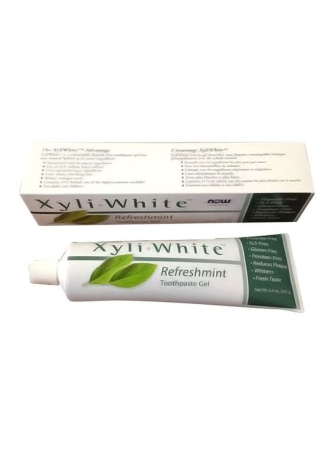 Now Foods Xyli White Refreshmint Toothpaste Gel 181grams - Image 2
