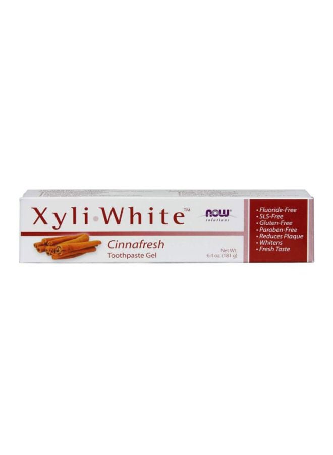 Now Foods - Pack Of 4 Cinnafresh Xyliwhite, Toothpaste Gel 4x181grams - Image 1