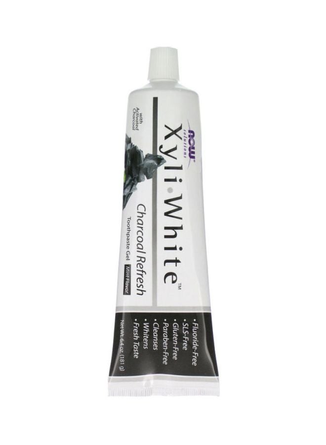 Now Foods - XyliWhite Charcoal Refresh Toothpaste Gel 181grams - Image 1