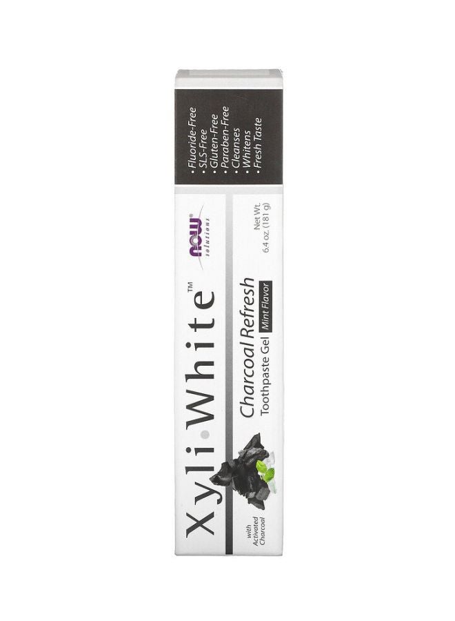Now Foods - XyliWhite Charcoal Refresh Toothpaste Gel 181grams - Image 1