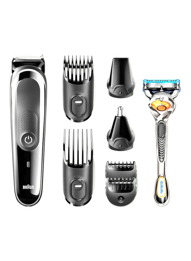 BRAUN 8-In-1 Face And Head Trimming Kit Black/Silver - Image 1
