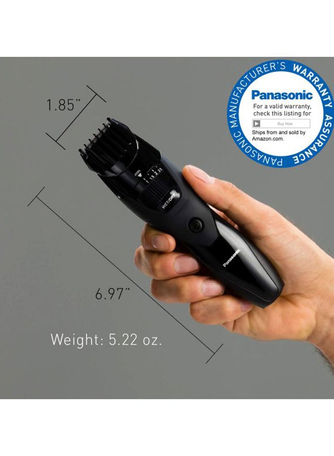 Panasonic - Wet And Dry Electric Beard Trimmer For Men With 19 Cutting Lengths, Er-Gb42 Black 17.7x4.7x4.2cm - Image 1