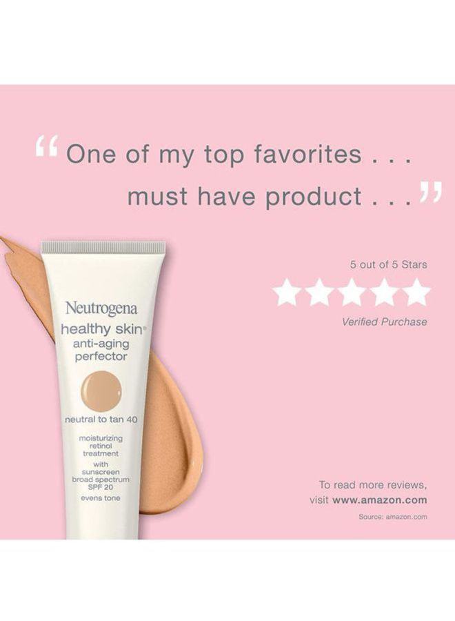 Neutrogena Healthy Skin Anti-Aging Perfector SPF20, 30 ml Tan to Medium 50 30ml  - Image 4