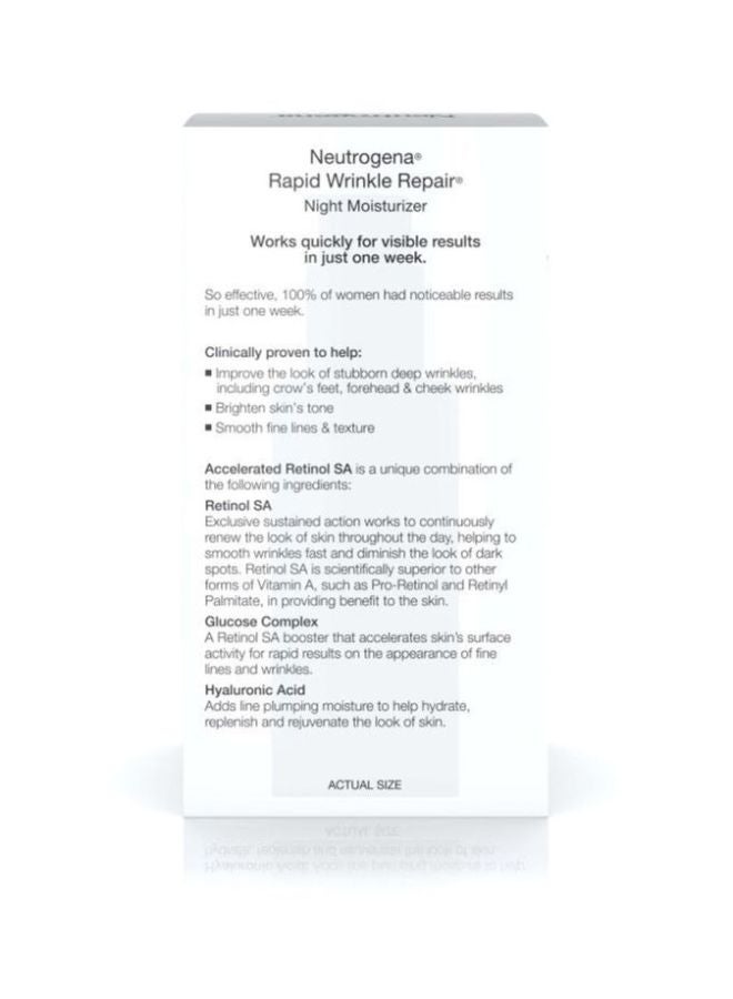 Neutrogena - Rapid Wrinkle Repair Moisturizer Night Cream 29ml - Image 1